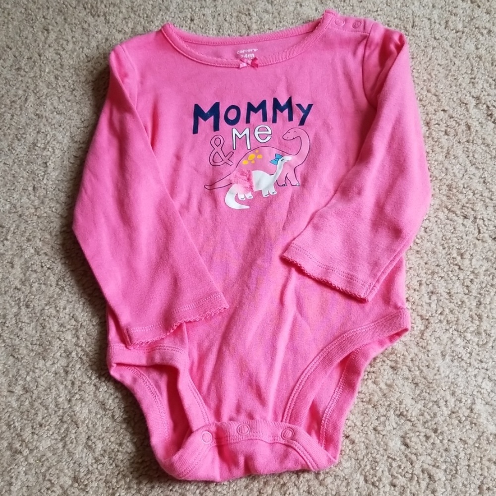 Mommy and me dinosaur bodysuit